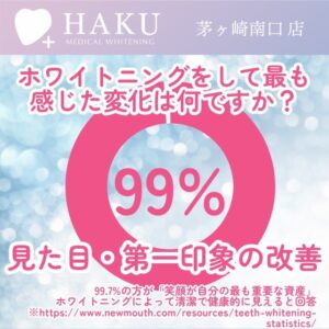 メディカルホワイトニングHAKU茅ヶ崎南口店｜第一印象